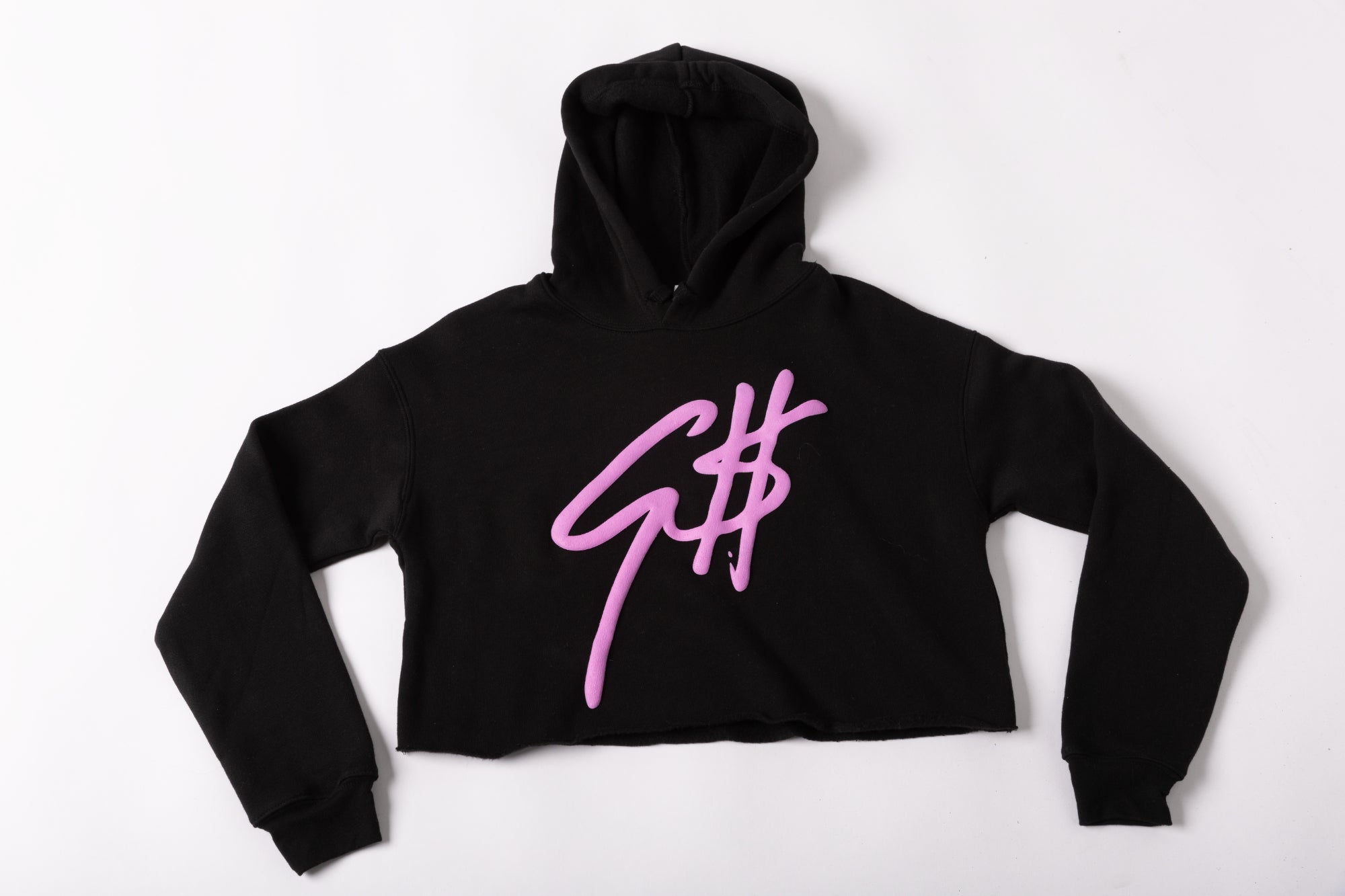 Black Crop Hoodie